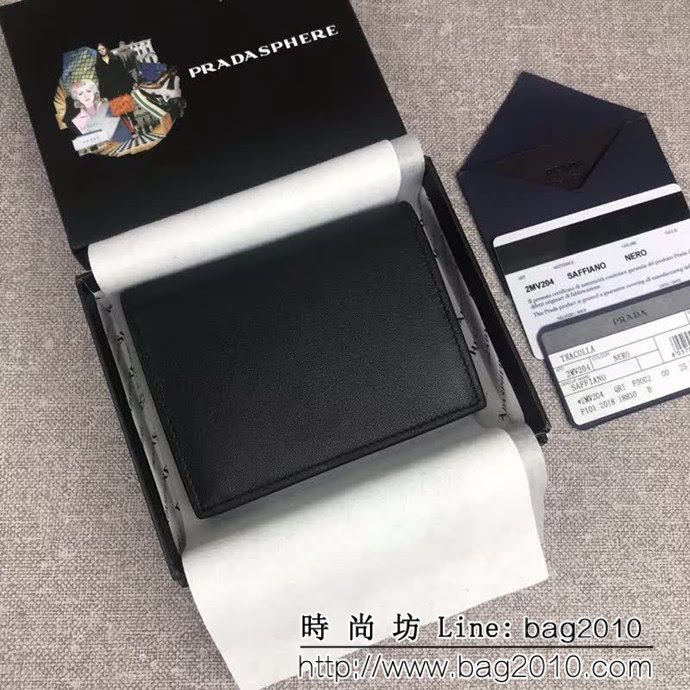 PRADA普拉達 官網同步 最新款 女士印花皮革錢夾 1MV204 DD1830